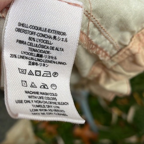 FREE PEOPLE PINK & TAN TYE DYE LONG JACKET 🩷🤎- XS/S - TP - RUNS BIG !- NEW ! - Picture 12 of 13